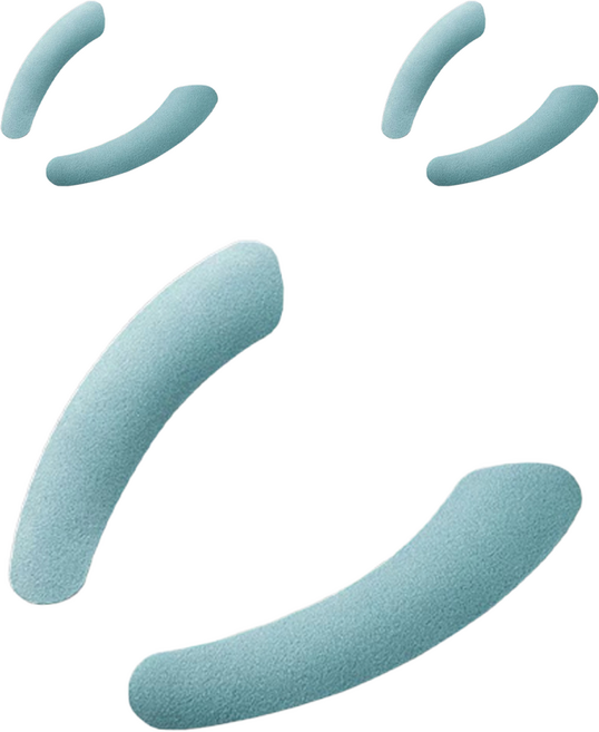 썸즈마인 붙이는 변기시트, 라이트블루, 3개