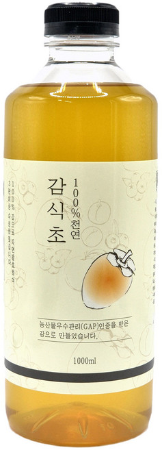 하동감사농원 3년 자연 숙성 천연발효 감식초, 1개, 1L