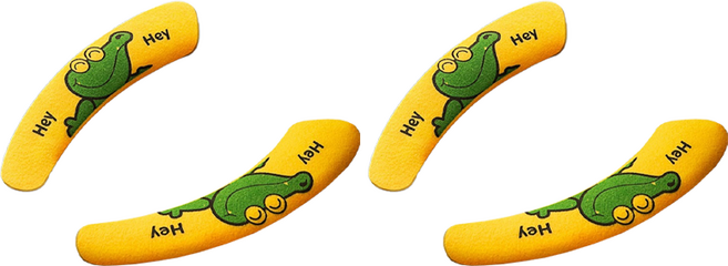 썸즈마인 고탄력 변기시트, 옐로우 악어, 2개