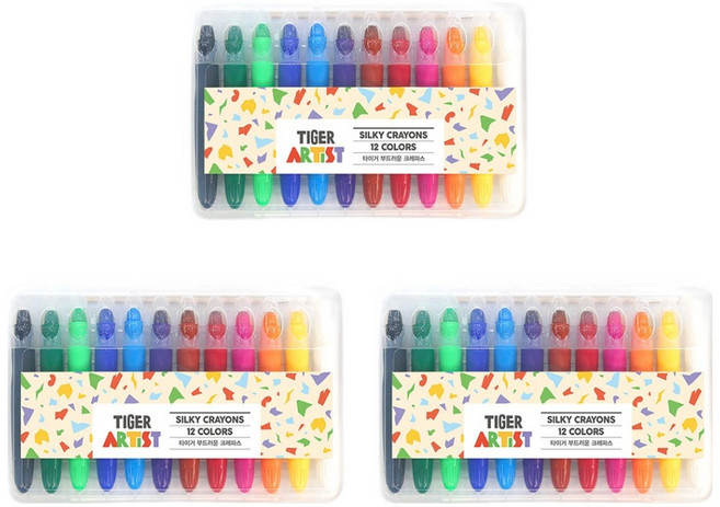 마이리틀타이거 부드러운 크레파스 세트, 3세트, 12색