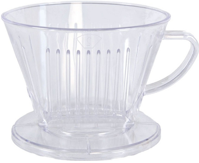 UH홈데코 V형 커피 드리퍼 투명, 1개, 단품