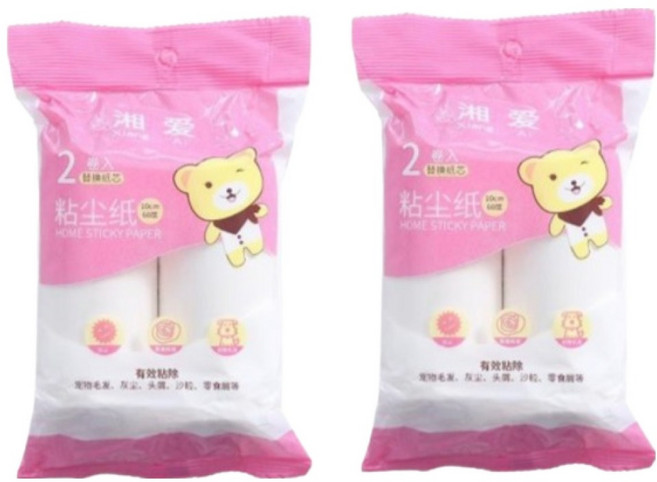 세컨드베스트 먼지제거 테이프클리너 리필 55p x 2롤, 2개