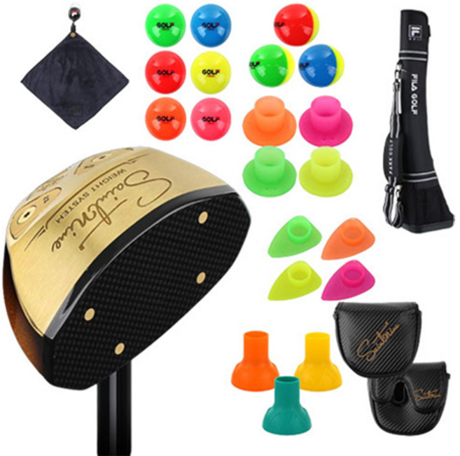 세인트나인 여성용 사빌리우드 5스타 파크 골프채 83cm + 고급 케이스 + 8종 구성품 세트, 90도, R