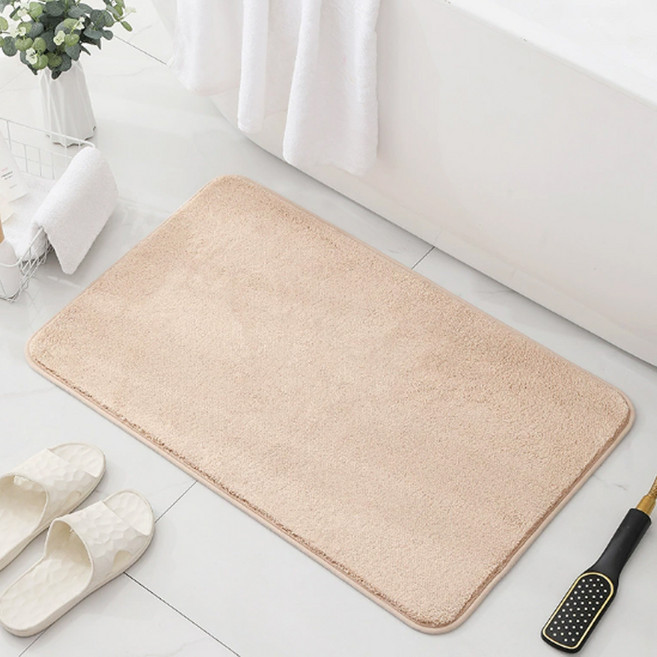 앞날창창 욕실 미끄럼방지 발매트, 베이지, 1개