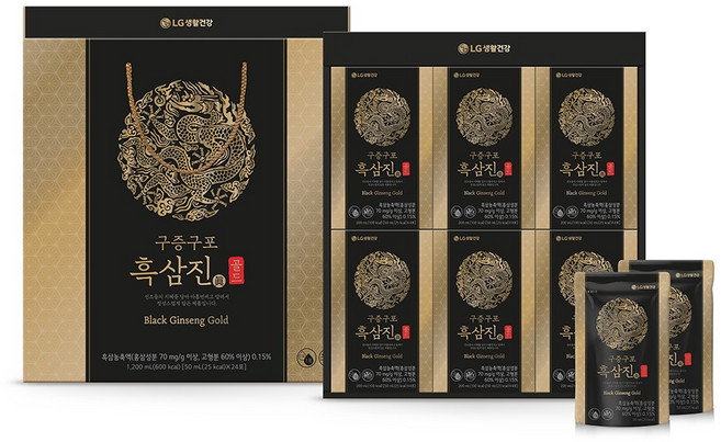 LG생활건강 리튠 구증구포 흑삼진 골드, 50ml, 24개