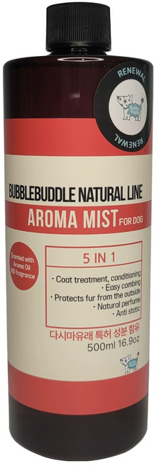 버블부들 강아지 아로마 미스트 리필, 1개, 500ml