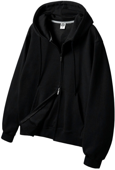 앨빈클로 남녀공용 무지 레귤러핏 투웨이 후드집업 AZH673