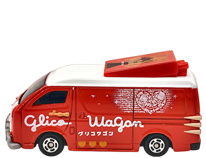TOMICA Glico Wagon Pocky 固力果車 No. 058 256710, 紅色, 1台