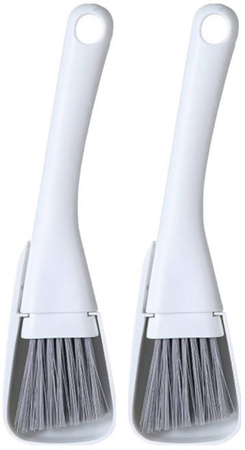 일상나눔 다용도 틈새 청소 브러쉬, 그레이, 2개