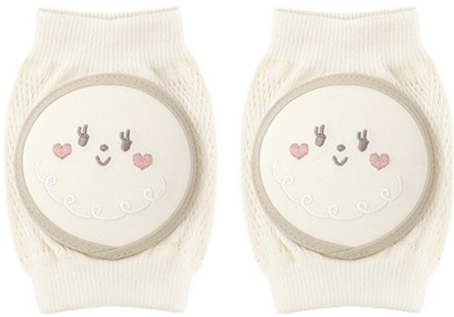 메르베 유아용 무릎보호대 양쪽 세트, 바닐라, 1세트