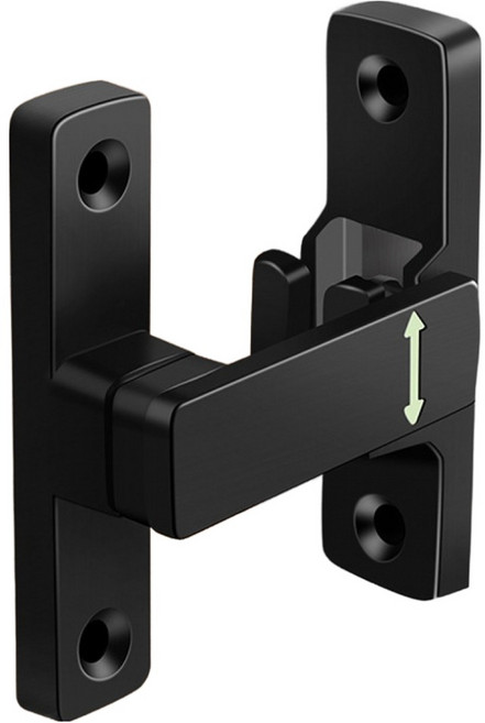 도매토피아 슬라이딩 문걸쇠 잠금장치 블랙 C1, 1개