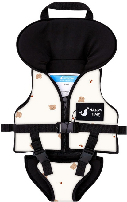 베베누보해피타임 아동용 힙쉴드 수영 구명조끼, 체리베어, 1개