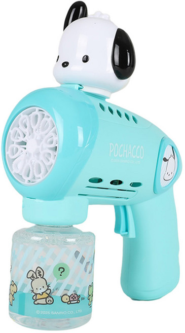 산리오 포차코 멜로디 자동 버블건, 혼합색상, 1개