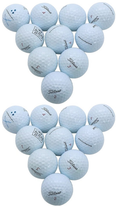 타이틀리스트 유니크에픽 PRO V1X 비재생 순수 골프공 로스트볼 A+ 42.67mm 20p 세트, 화이트, 1세트, 20개입