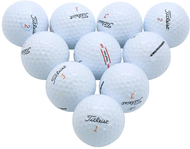 Titleist Unique Epic Lost Ball高爾夫球 A+ 42.67mm 10顆入, 白色, 1組