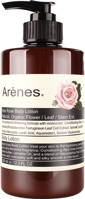 Arenes 愛霓思 玫瑰香氛植萃身體乳霜, 350ml, 1瓶