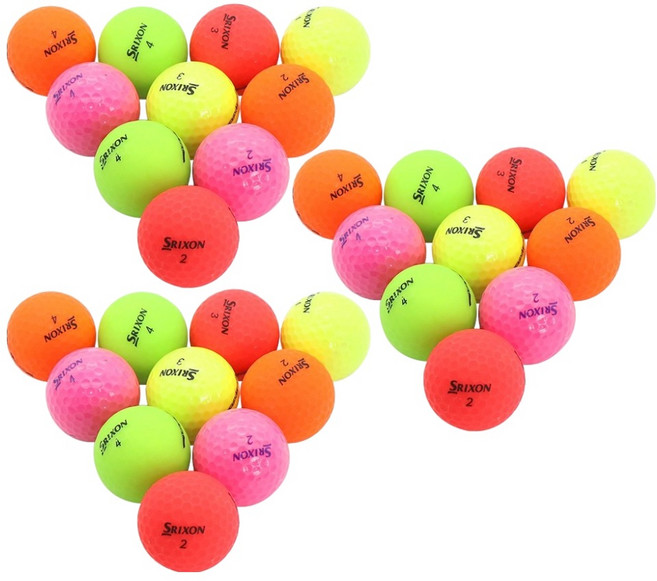 SRIXON Unique Epic二手混合高爾夫球 A+級 42.67mm, 1組, 30顆, 混色