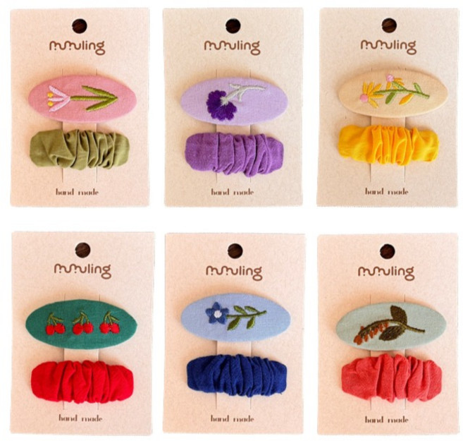 키즈데이 여아용 똑딱핀 플라워 12종 세트