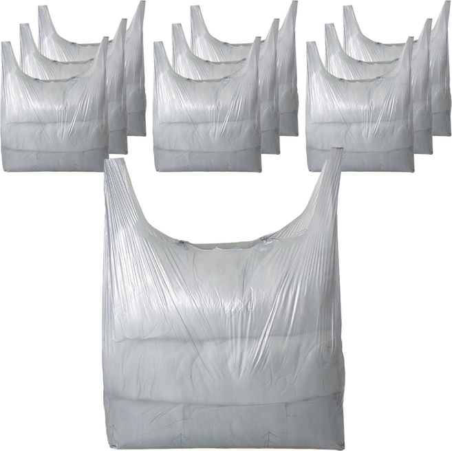 저스트픽 초대형 대용량 이불 옷 이사 비닐 봉투, 10개, 240L