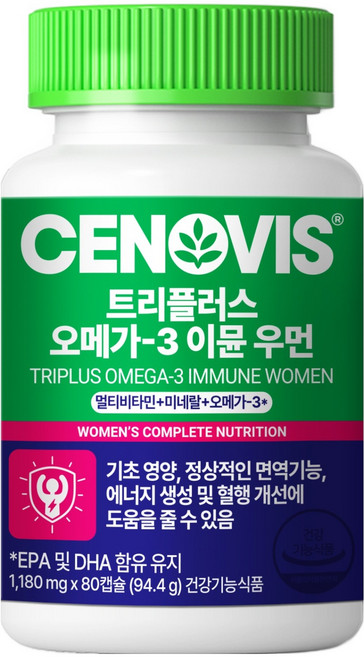 세노비스 New 트리플러스 오메가3 이뮨 우먼 멀티비타민, 80정, 1개