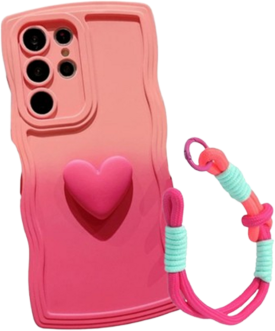 테이아 그라데이션 스트랩 휴대폰 케이스