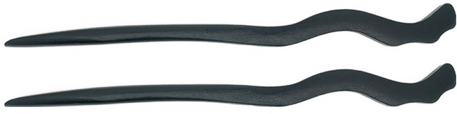 스타일플래닛 데일리 시크 블랙우드 비녀 2p