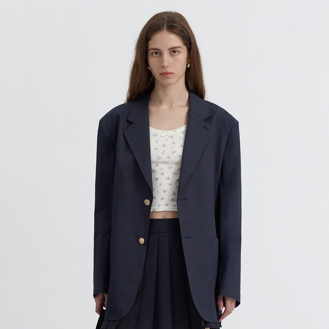 던스트 남녀공용 클래식 린넨 통기성 자켓 UDJA5B121