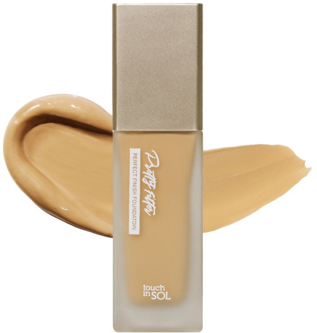 터치인솔 프리티필터 퍼펙트 피니시 파운데이션 35g, 1개, 2호 미디엄