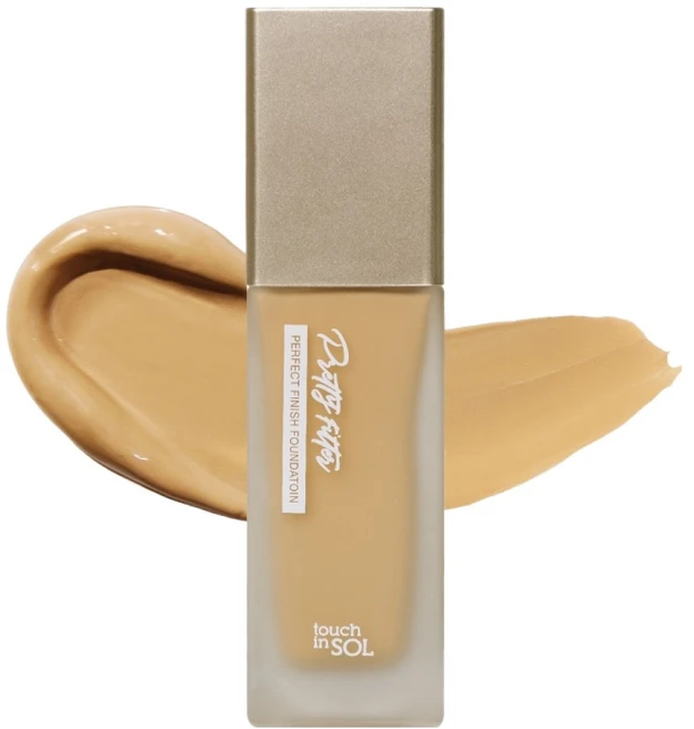 터치인솔 프리티필터 퍼펙트 피니시 파운데이션 35g, 1개, 2호 미디엄 - 쿠팡