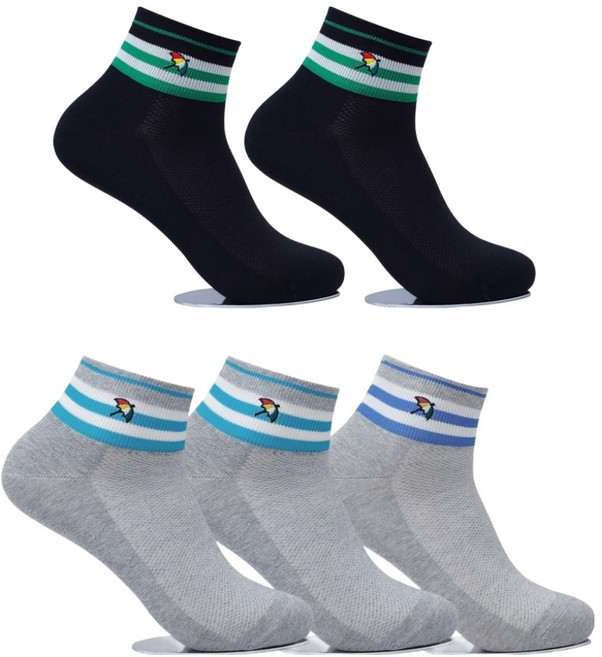 아놀드파마 남성용 캐주얼양말 매쉬단목 5족 선물세트 AP5654