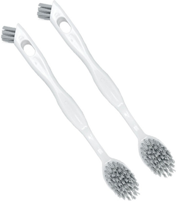 월드크린 르아 양면 세척솔, 그레이, 2개