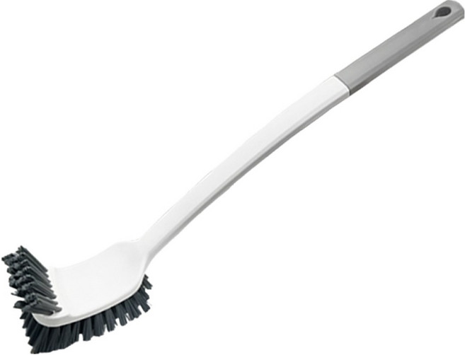 월드크린 이중 브러쉬 변기솔, 그레이, 1개