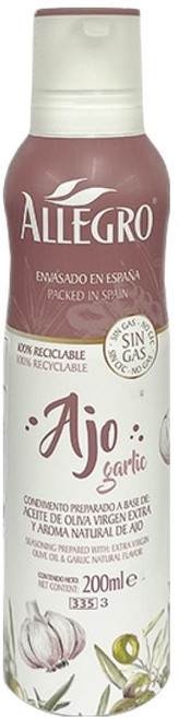 ALLEGRO 엑스트라 버진 올리브 오일 마늘향, 1개, 200ml