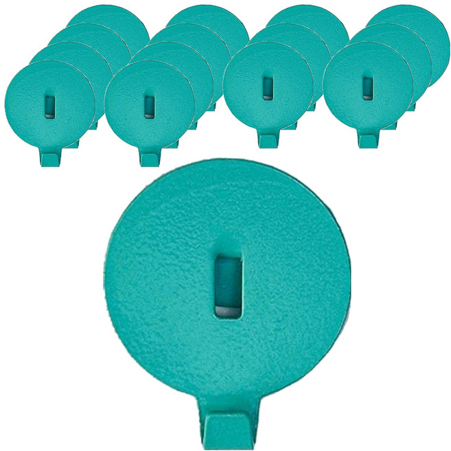 마켓감성 타공보드 후크 피스 원형, 파란색, 15개