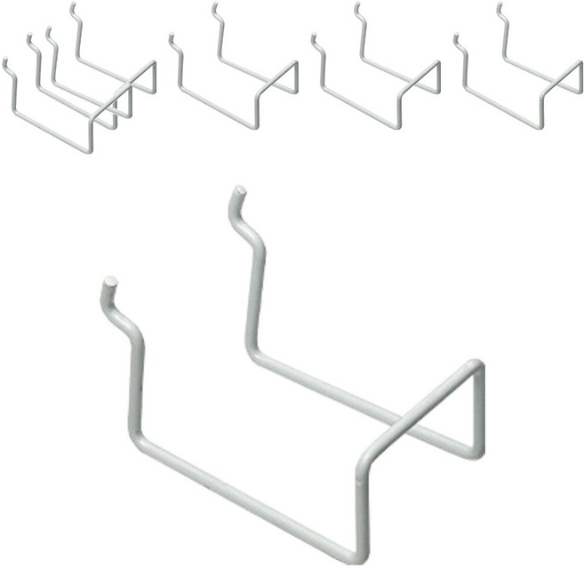 마켓감성 다양한 타공보드 액세서리 스텐드 중형, 스텐드 중형 흰색, 6개