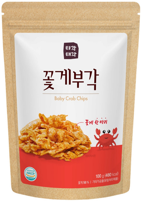 티각태각 꽃게 부각, 100g, 1개