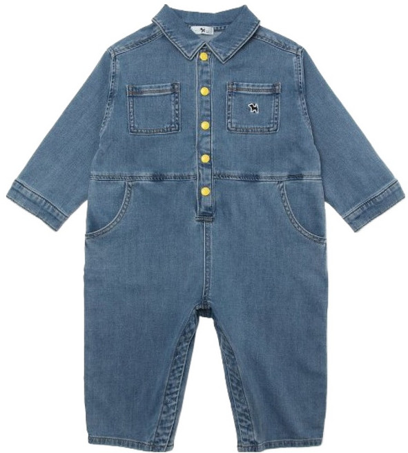 BLUEDOG baby 兒童絲質丹寧連身褲