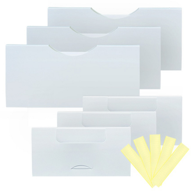 실리쿡 픽미 2종 x 3p + 벨크로 5p 세트, 화이트, 1세트