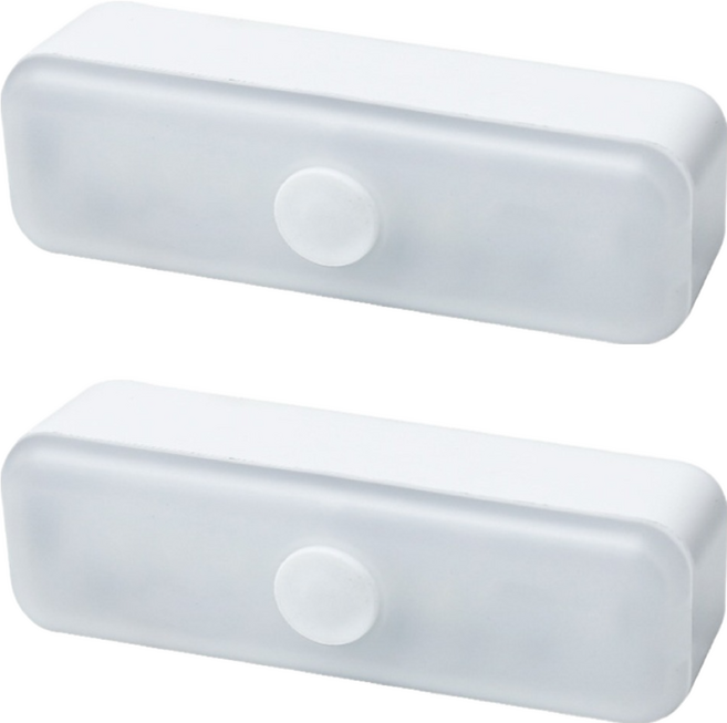 小麥購物 LED磁吸小夜燈 G834 38g 2個, 白色