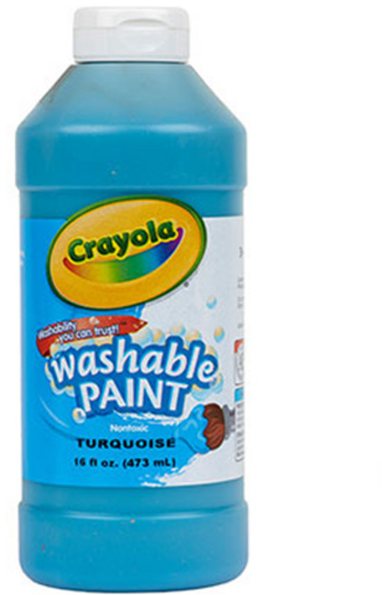 크레욜라 워셔블 페인트 더콰이즈 블루, 473ml, 1색
