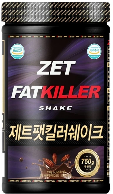 제트리션 식사대용 제트팻킬러 쉐이크 더블초코, 750g, 1개 - 쿠팡