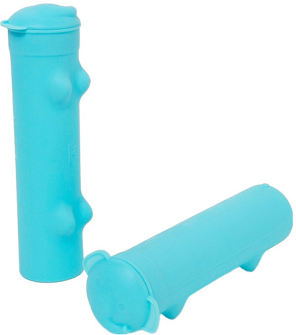 파미레 실리콘 코끼리 아이스크림 스틱, 블루, 2개