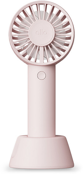 알로코리아 듀얼팬2 휴대용 미니 선풍기, F2AP, 더스티핑크