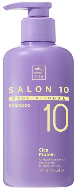 미쟝센 살롱10 프로페셔널 시카 프로틴 샴푸, 1개, 480ml