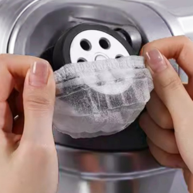 초간편 부직포 캐리어 바퀴 커버 일회용 보호 덮개 80p