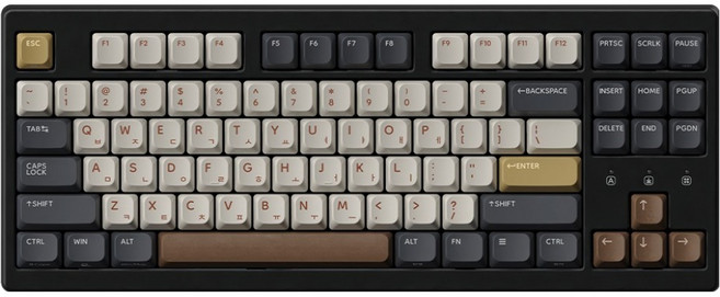 한성컴퓨터 듀얼 8K 가스켓 게이밍 유선 마그네틱 키보드, 제조사축, TFG Magnetox XL, Mocha Cocoa