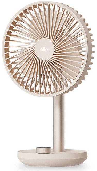 알로코리아 탁상용 무선 선풍기, F6B, 샌드베이지