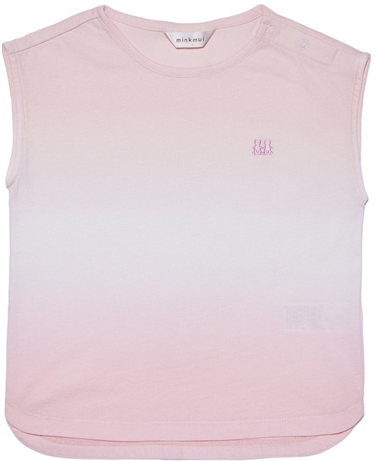 밍크뮤 아동용 소프트물나염 민소매 티셔츠