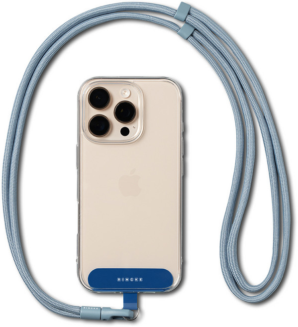 링케 플로우 핸드폰 스트랩 홀더 링크 숄더 Y타입, 어반 블루, 1개