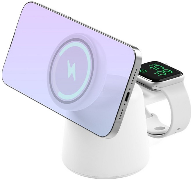 엑토 맥세이프 아이폰 애플워치 2in1 고속 무선 충전기 MTA-66, 1개